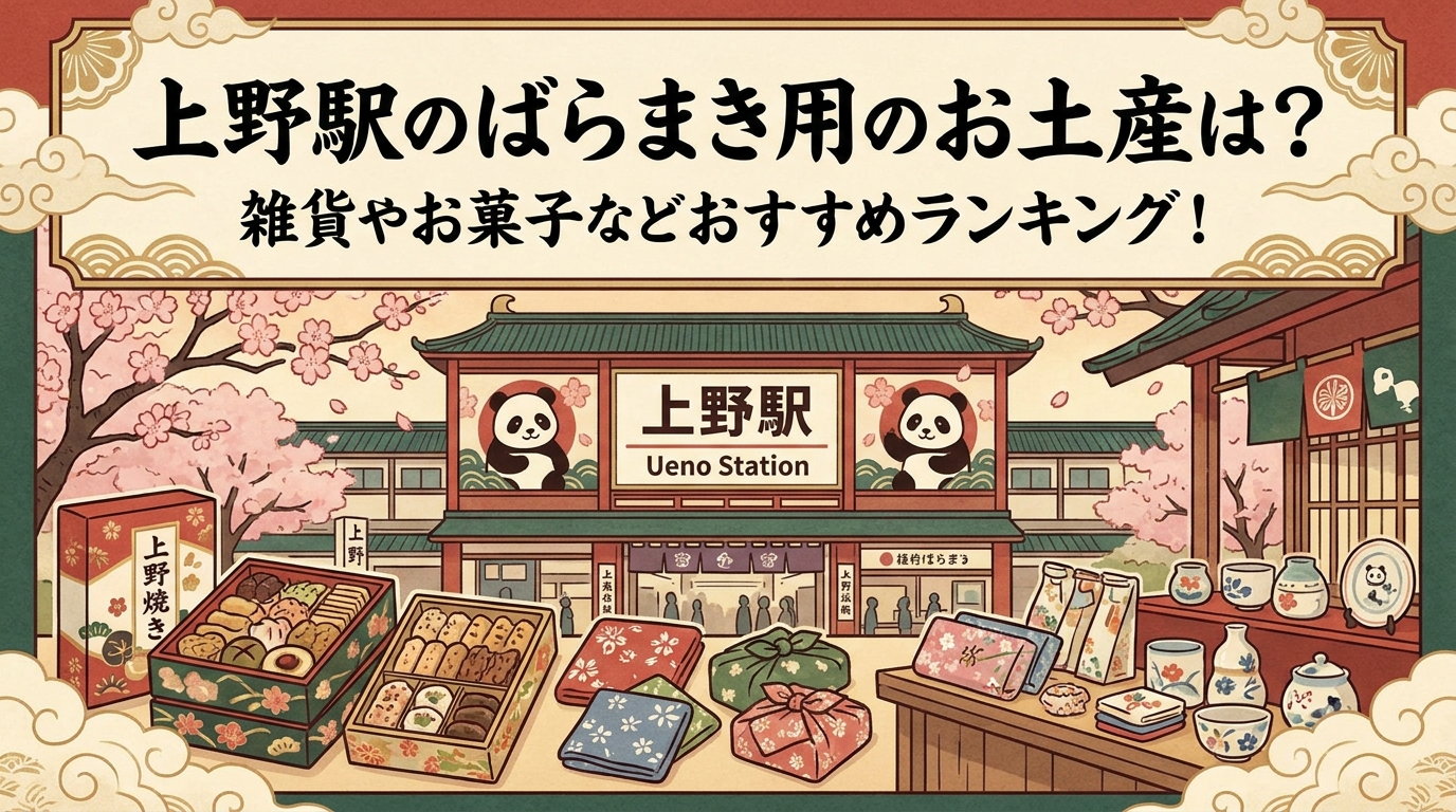 上野駅のばらまき用のお土産は？雑貨やお菓子などおすすめランキング！