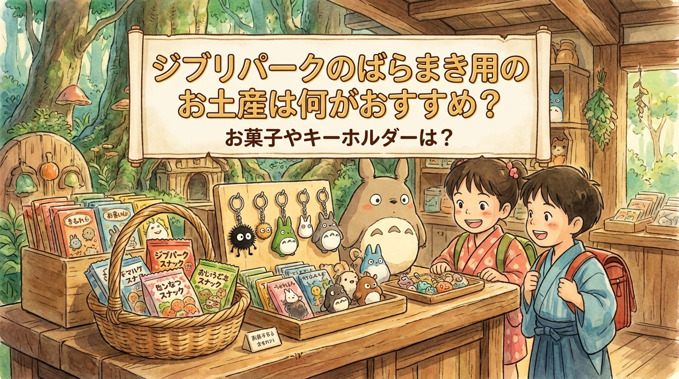 ジブリパークのばらまき用のお土産は何がおすすめ？お菓子やキーホルダーは？