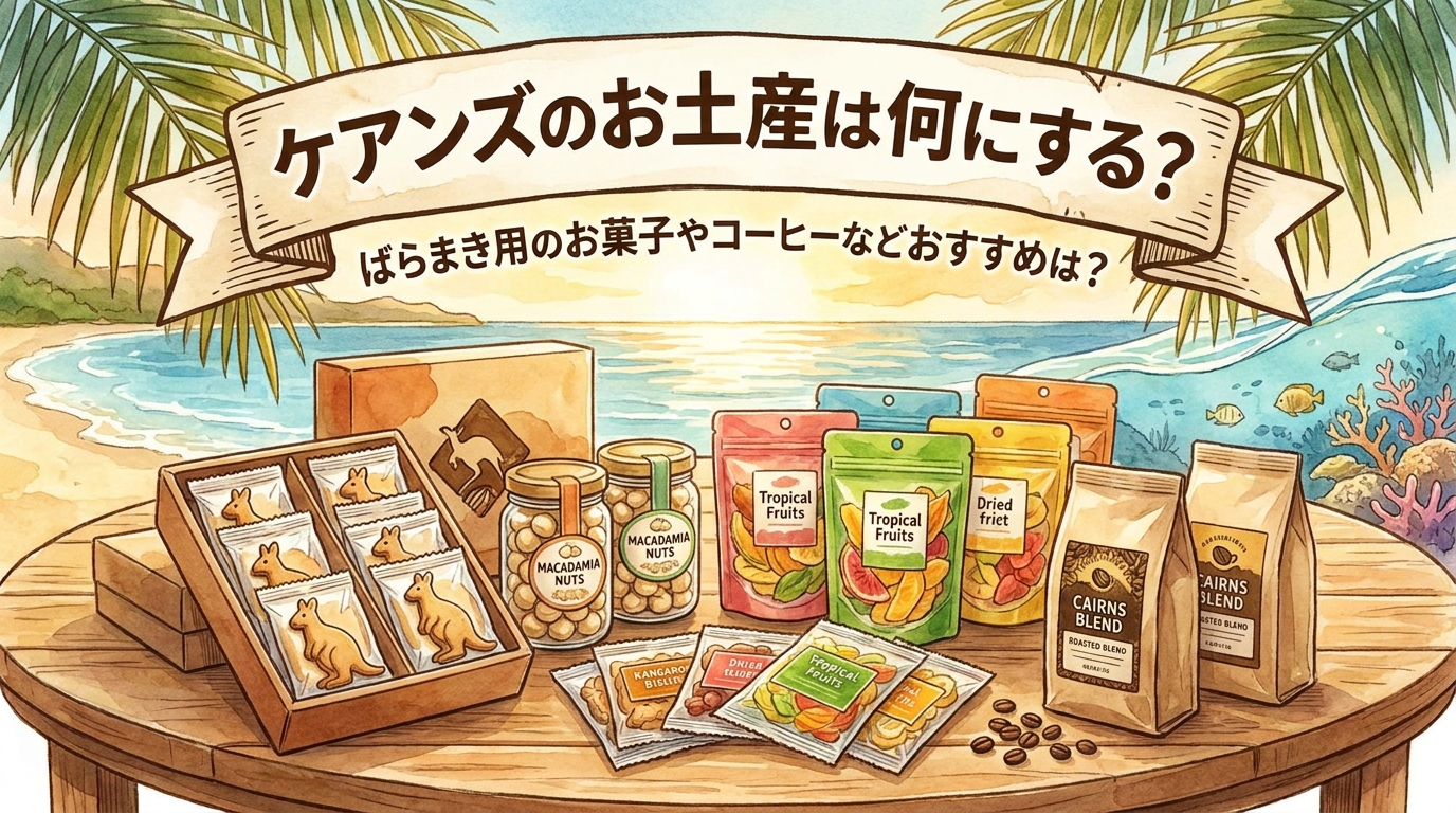 ケアンズのお土産は何にする?ばらまき用のお菓子やコーヒーなどおすすめは?