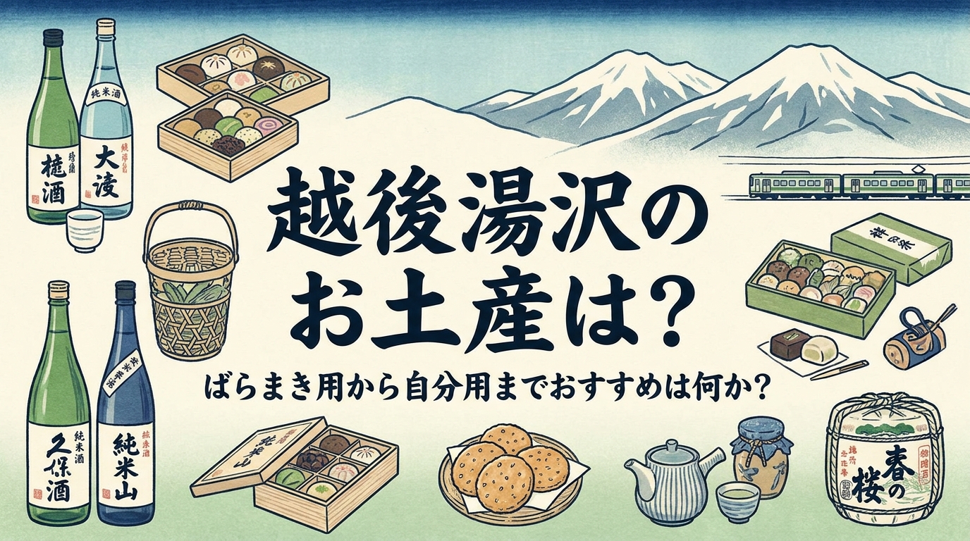 越後湯沢のお土産は？ばらまき用から自分用までおすすめは何か？