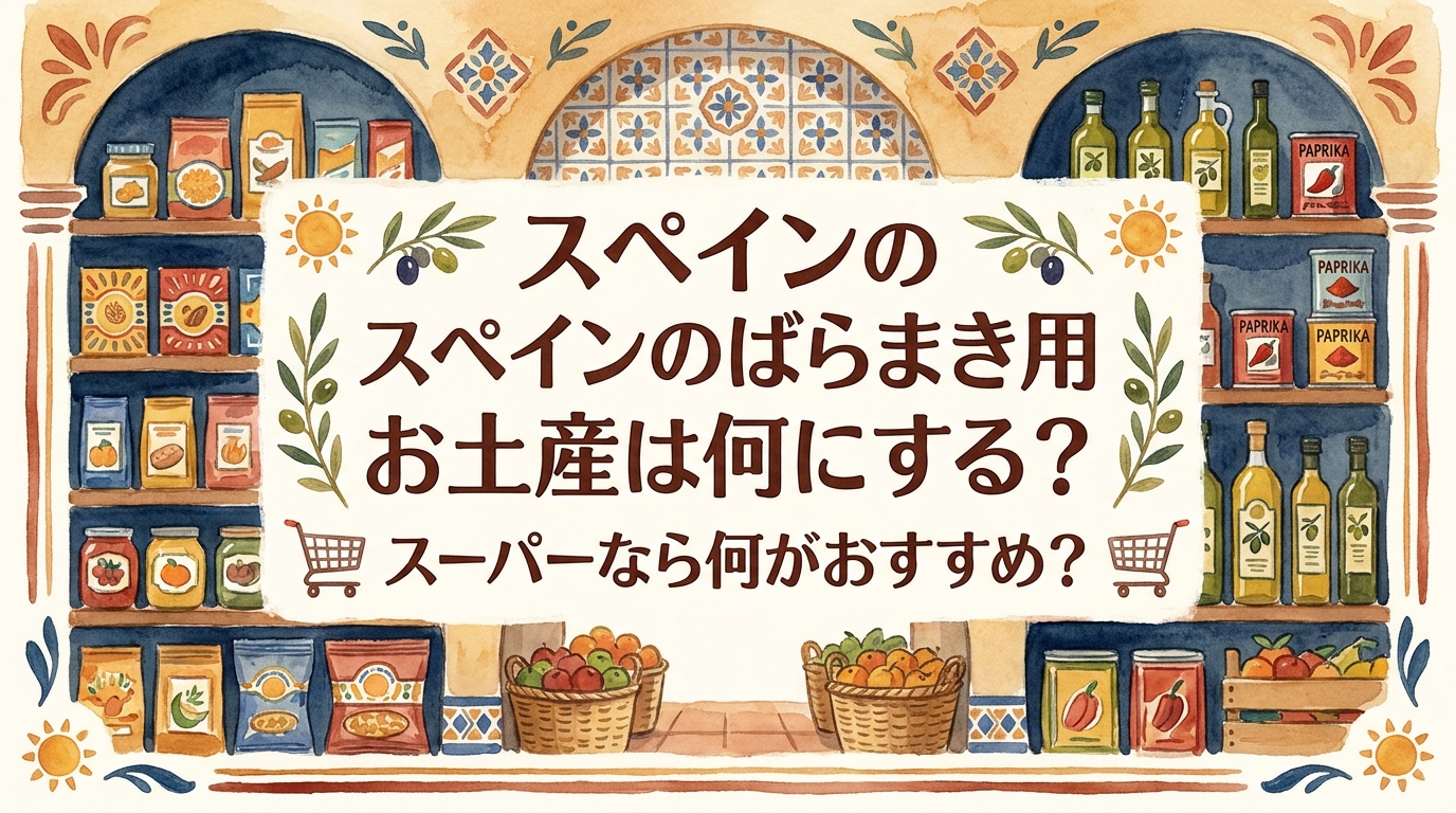 スペインのばらまき用お土産は何にする?スーパーなら何がおすすめ?