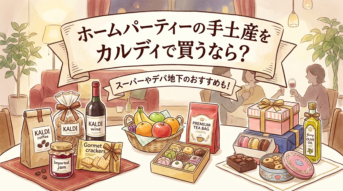 ホームパーティーの手土産をカルディで買うなら？スーパーやデパ地下のおすすめも！