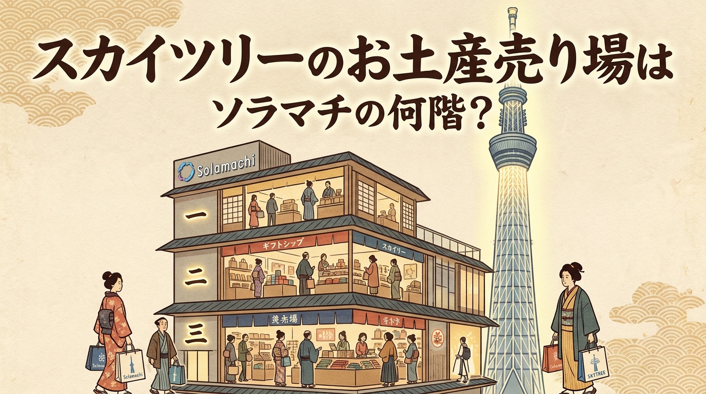 スカイツリーのお土産売り場はソラマチの何階？
