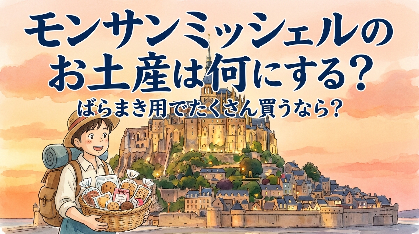 モンサンミッシェルのお土産は何にする?ばらまき用でたくさん買うなら?