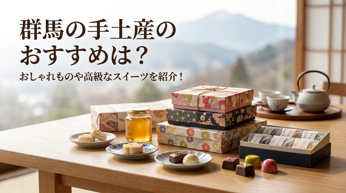 群馬の手土産のおすすめは？おしゃれものや高級なスイーツを紹介！
