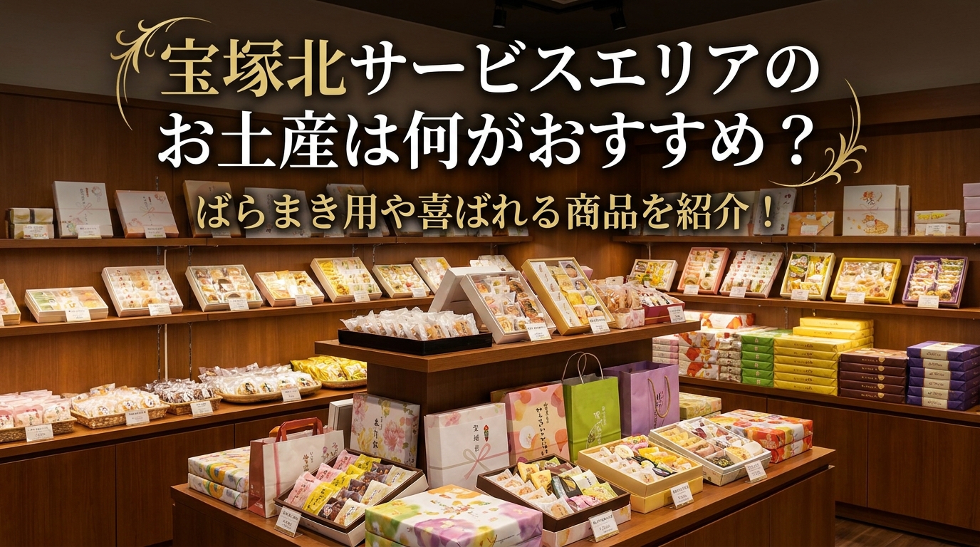 宝塚北サービスエリアのお土産は何がおすすめ？ばらまき用や喜ばれる商品を紹介！
