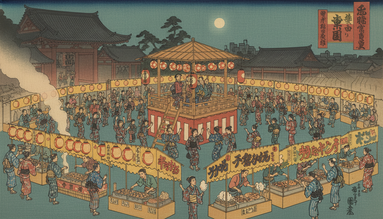 奥浅草盆踊り2026の屋台は何が出るの？