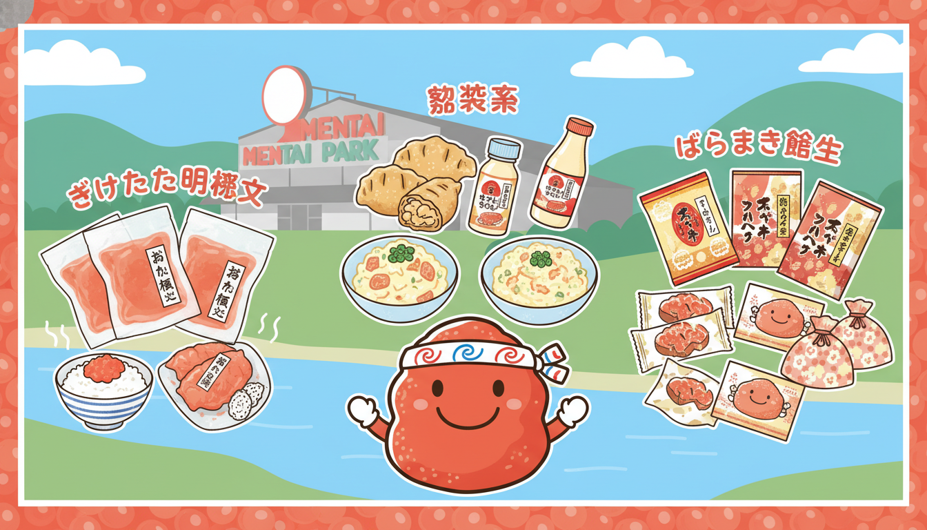 めんたいパーク群馬のお土産は「できたて明太子」「惣菜系」「ばらまき菓子」の3ジャンルが鉄板です!