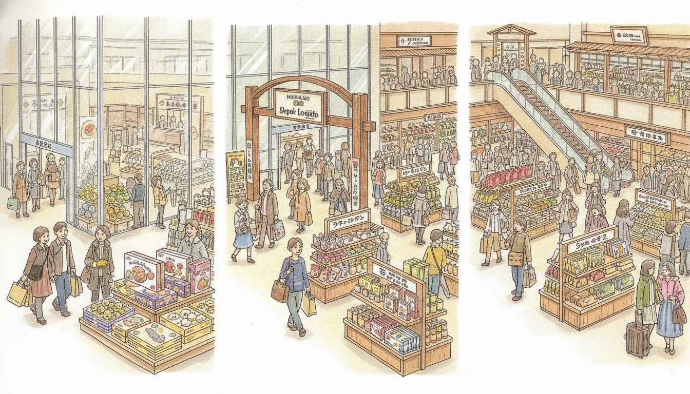 札幌駅のお土産売り場は「3つのエリア」で分けると超わかりやすい！