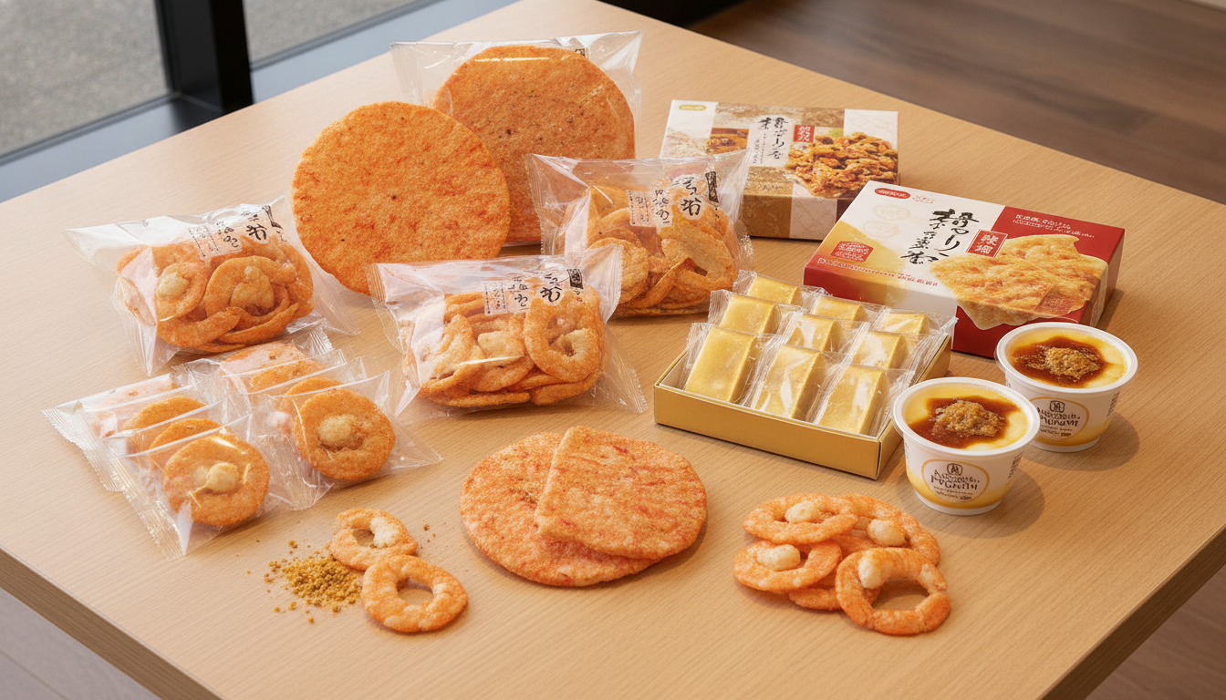 刈谷ハイウェイオアシスのお土産おすすめは「えびせんべい系」と「名古屋銘菓」